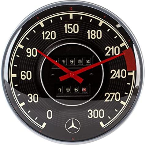 mercedes clock west germany|mercedes wall clock for sale.